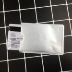 Security Foil for your credit card, contactless, silver color